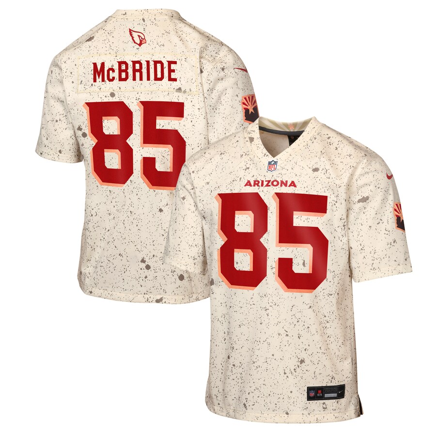 Youth Arizona Cardinals Trey McBride Nike Natural 2025 Rivalries Collection Game Jersey - Ujersey Shop
