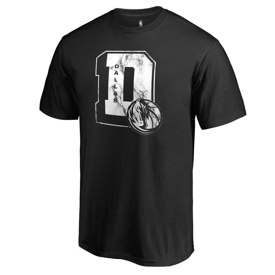 Men's Dallas Mavericks Black Letterman T-Shirt - Ujersey Shop