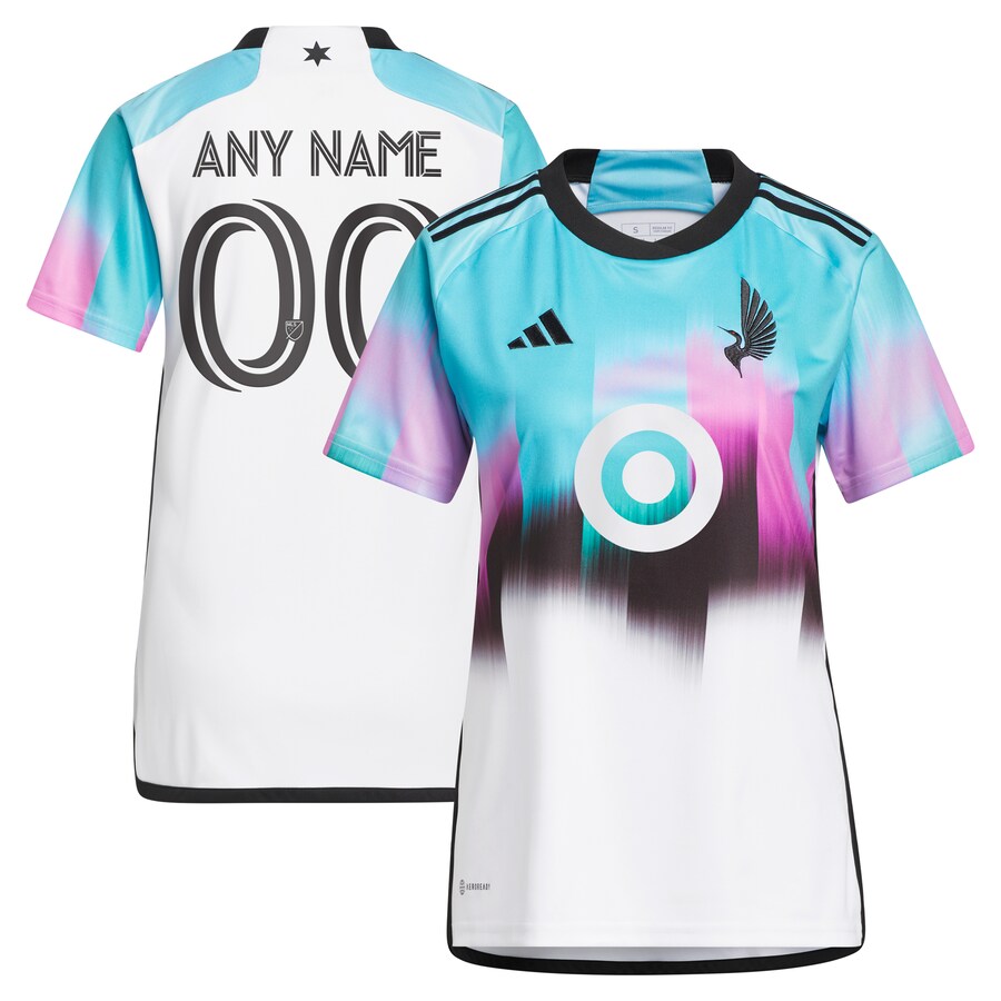Women's Minnesota United FC adidas White 2023 The Northern Lights Kit Replica Custom Jersey - Ujersey Shop