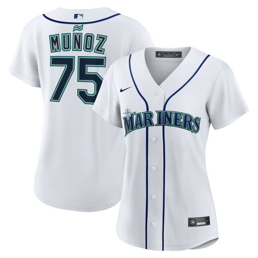 Women's Seattle Mariners Andres Munoz Nike White Home Replica Jersey - Ujersey Shop