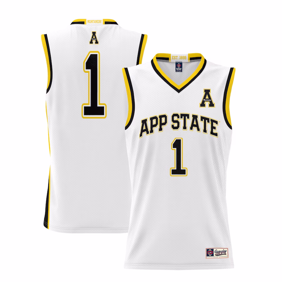 #70 Appalachian State Mountaineers GameDay Greats Unisex Lightweight Basketball Jersey - White - Ujersey Shop