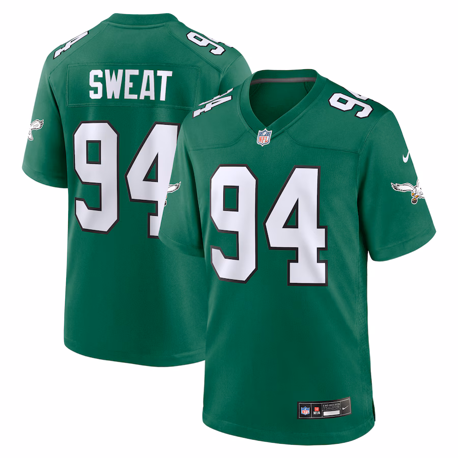 Men's Philadelphia Eagles Josh Sweat Nike Kelly Green Alternate Game Jersey - Ujersey Shop