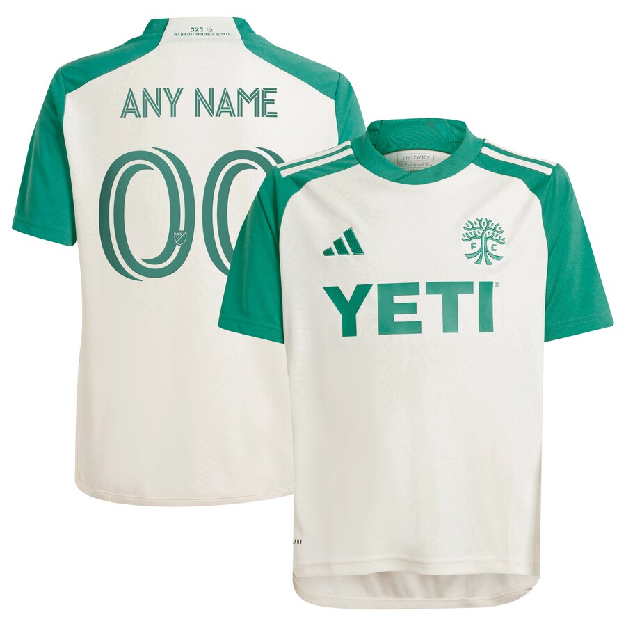 Youth Austin FC  adidas Tan 2024 The Armadillo Kit Replica Custom Jersey - Ujersey Shop