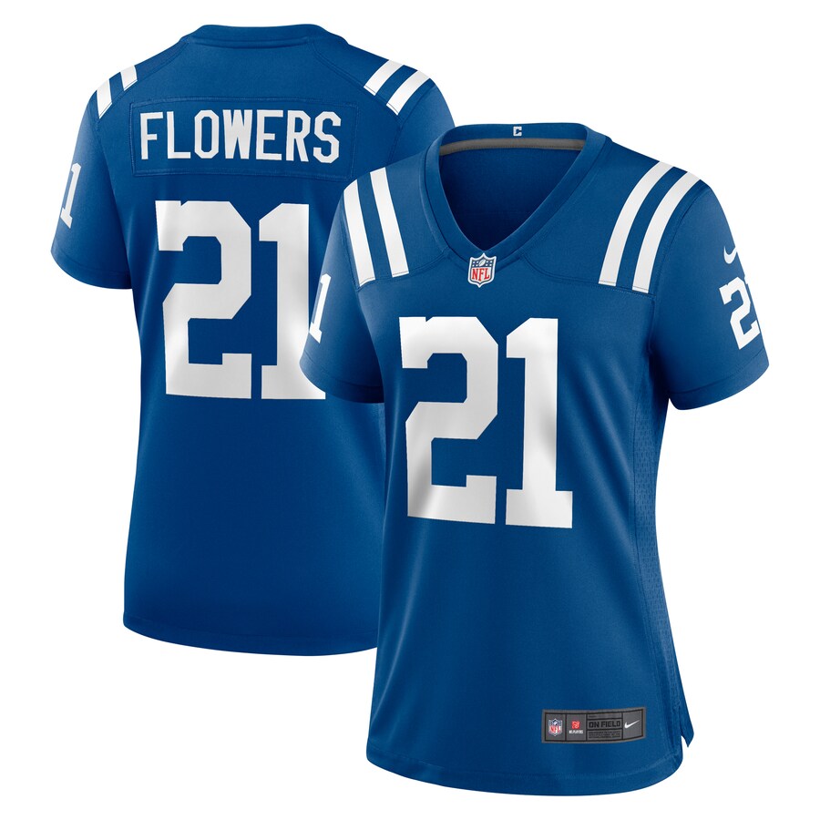 Women's Indianapolis Colts Dallis Flowers Nike  Royal Game Jersey - Ujersey Shop
