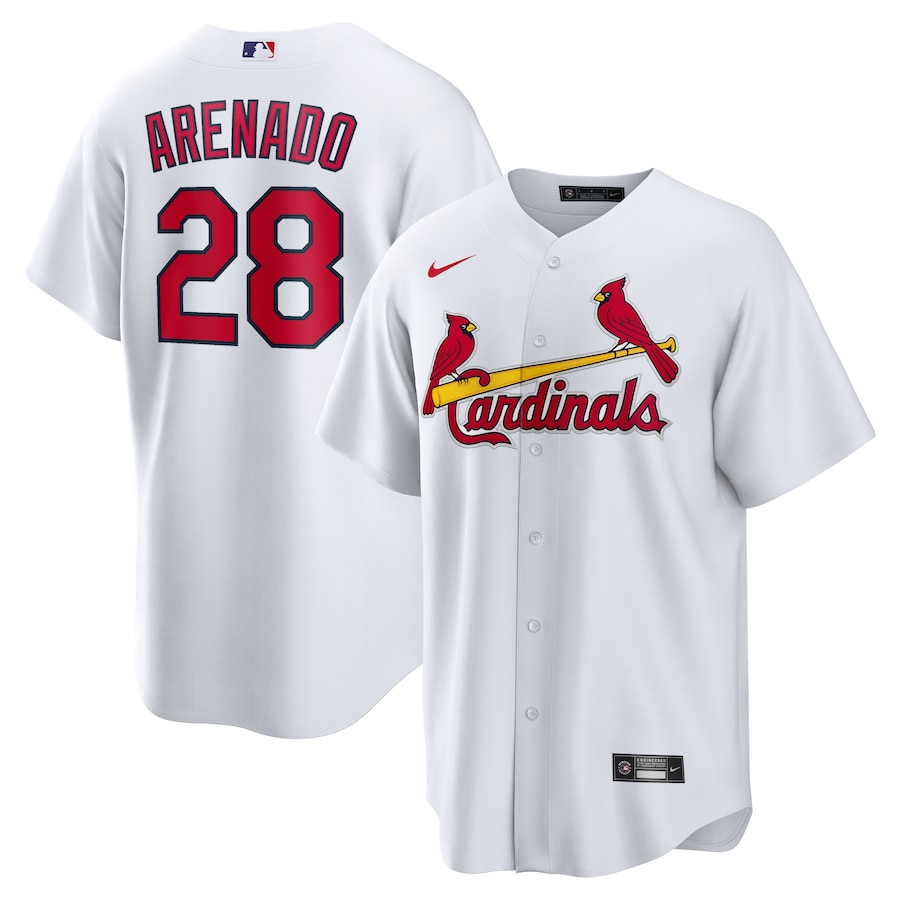 Men's St. Louis Cardinals Nolan Arenado Nike White 2024 Home Replica Jersey - Ujersey Shop