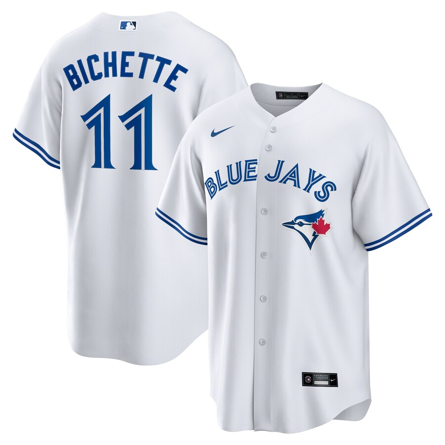 Men's Toronto Blue Jays Bo Bichette Nike White Home Replica Jersey - Ujersey Shop