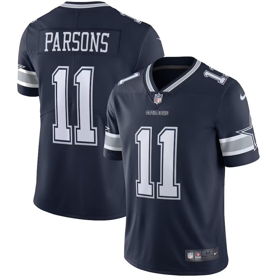 Men's Dallas Cowboys Micah Parsons Nike Navy Vapor Limited Jersey - Ujersey Shop