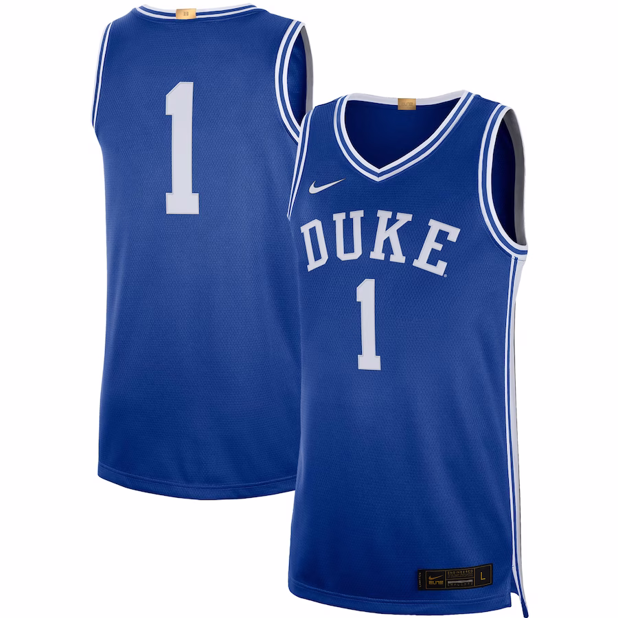 #1 Duke Blue Devils Nike Limited Basketball Jersey - Royal - Ujersey Shop