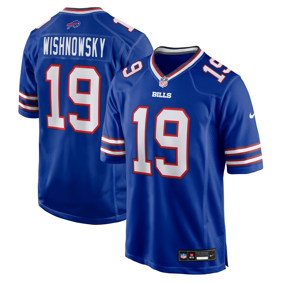 Men's Buffalo Bills Mitch Wishnowsky Nike Royal Team Game Jersey - Ujersey Shop