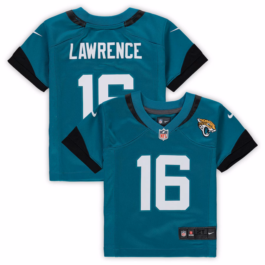 Preschool Jacksonville Jaguars Trevor Lawrence Nike Teal Game Jersey - Ujersey Shop