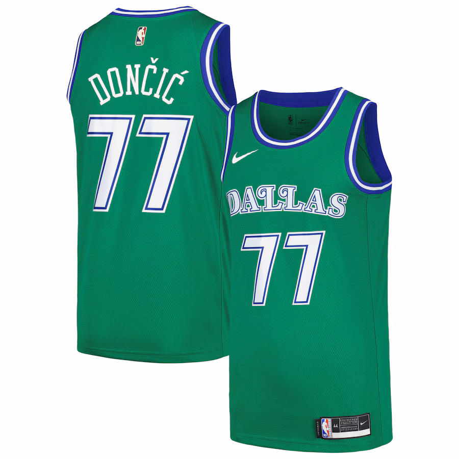 Men's Dallas Mavericks Luka Dončić Nike Green Swingman Player Jersey - Classic Edition - Ujersey Shop
