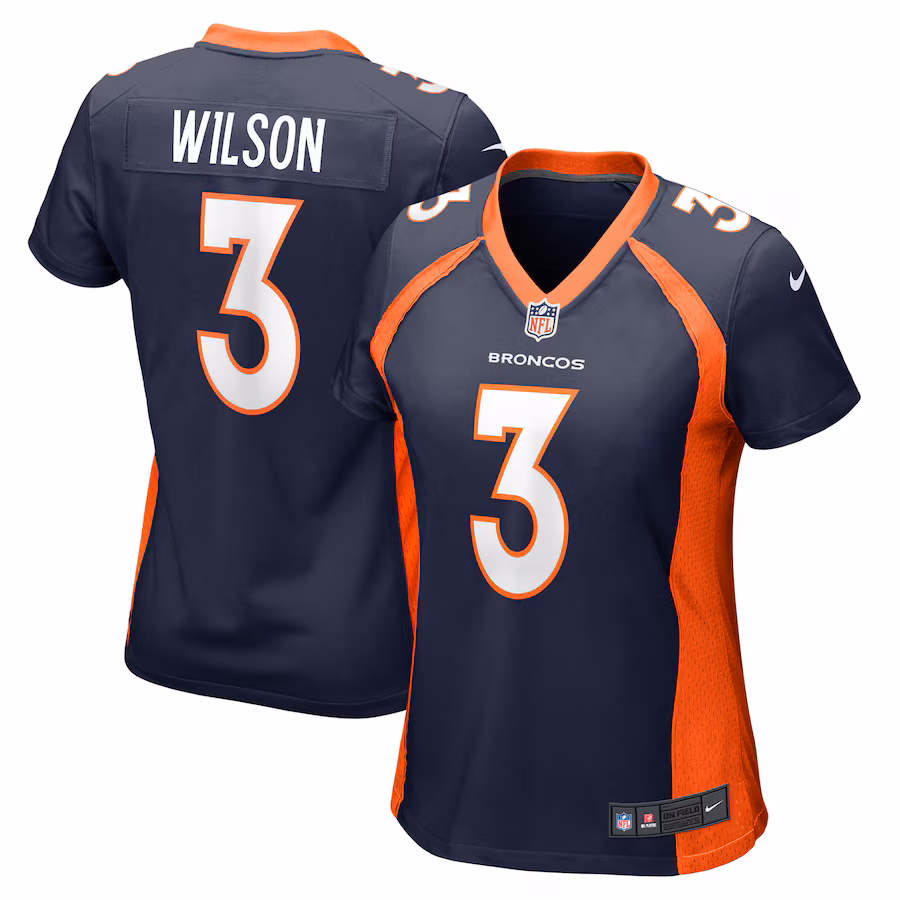 Women's Denver Broncos Russell Wilson Nike Navy Player Jersey - Ujersey Shop