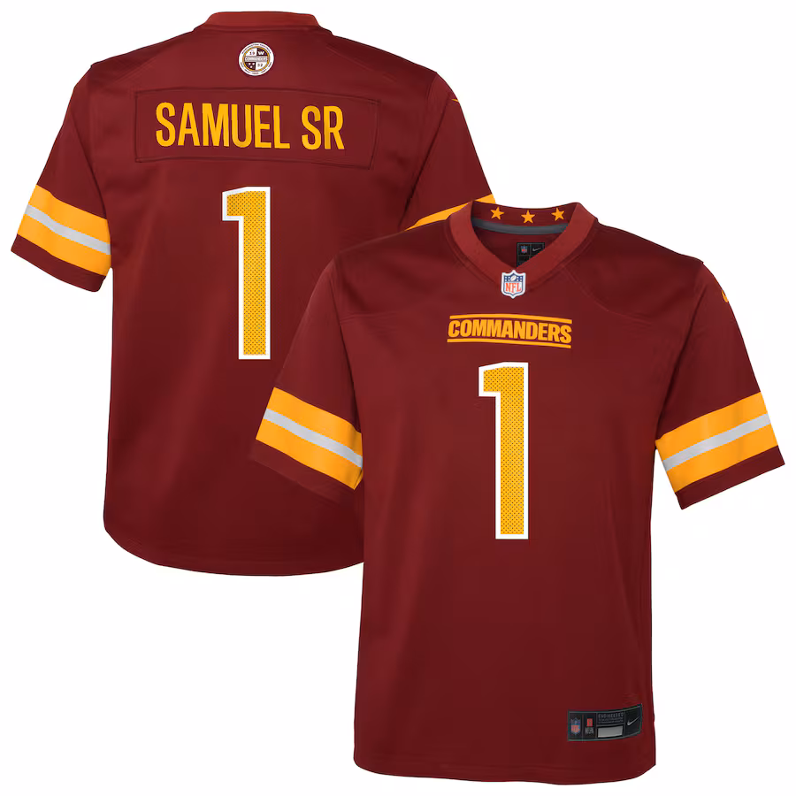 Youth Washington Commanders Deebo Samuel Sr Nike Burgundy Team Game Jersey - Ujersey Shop