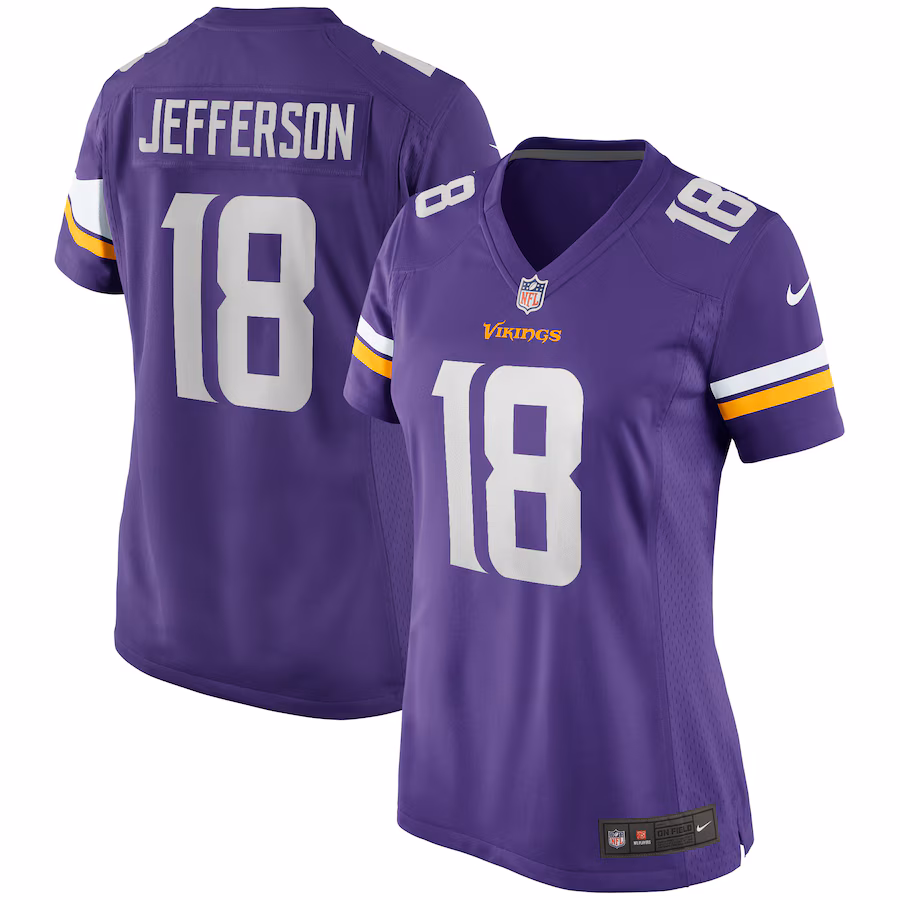 Women's Minnesota Vikings Justin Jefferson Nike Purple Game Jersey - Ujersey Shop