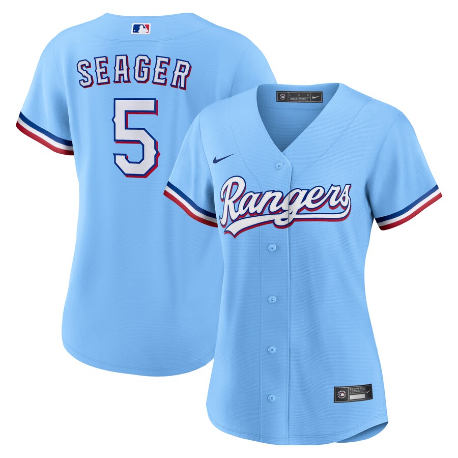 Women's Texas Rangers Corey Seager Nike Light Blue Alternate Replica Player Jersey - Ujersey Shop