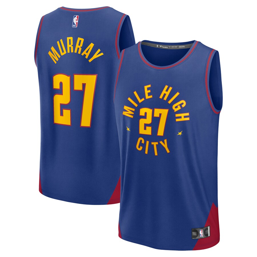 Men's Denver Nuggets Jamal Murray Fanatics Blue Fast Break Replica Player Jersey - Statement Edition - Ujersey Shop