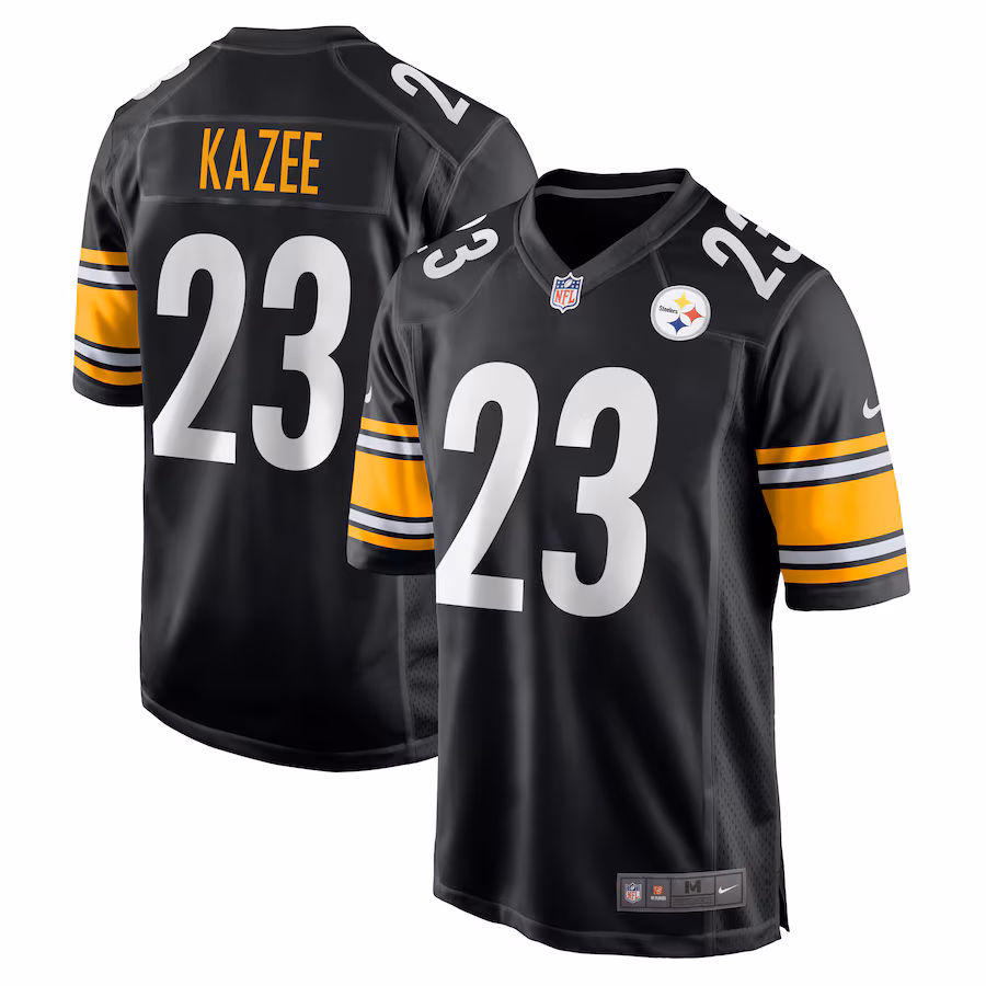 Men's Pittsburgh Steelers Damontae Kazee Nike  Black  Game Jersey - Ujersey Shop