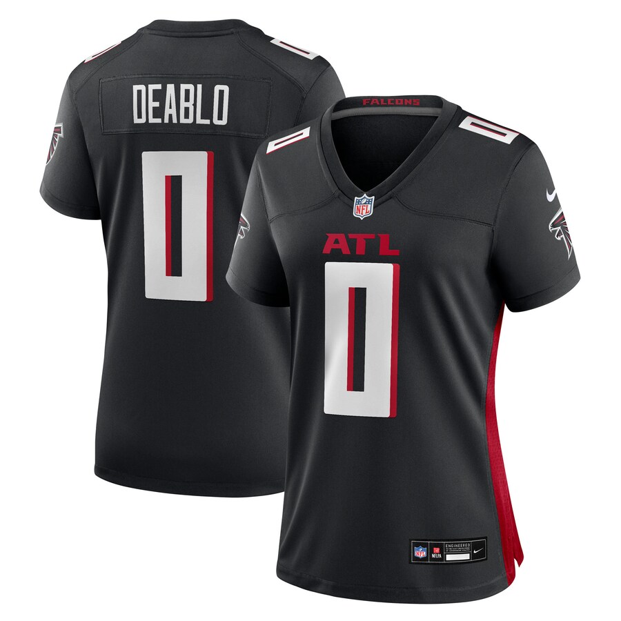 Women's Atlanta Falcons Divine Deablo Nike Black Team Game Jersey - Ujersey Shop