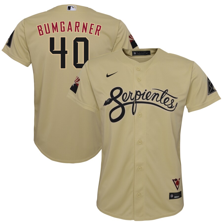 Youth Arizona Diamondbacks Madison Bumgarner Nike Sand City Connect Replica Player Jersey - Ujersey Shop
