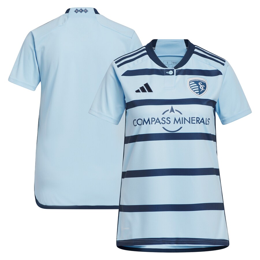 Women's Sporting Kansas City adidas Light Blue 2023 Hoops 4.0 Replica Jersey - Ujersey Shop