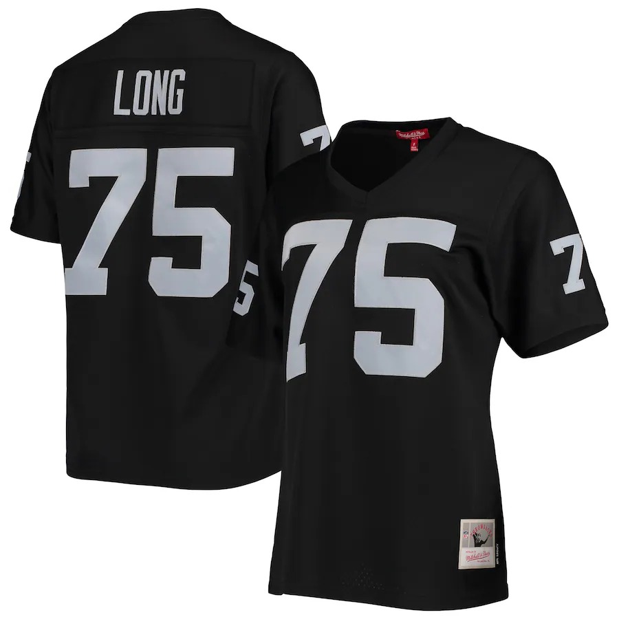Women's Las Vegas Raiders Howie Long Mitchell & Ness Black Legacy Replica Player Jersey - Ujersey Shop
