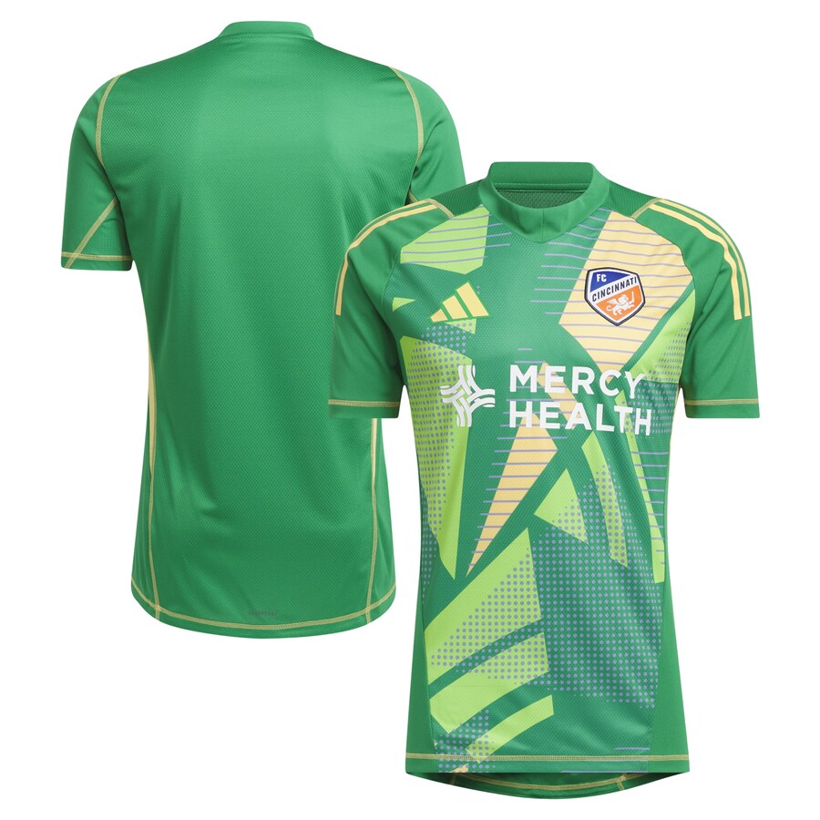 Men's FC Cincinnati adidas Green 2024 Goalkeeper Jersey - Ujersey Shop