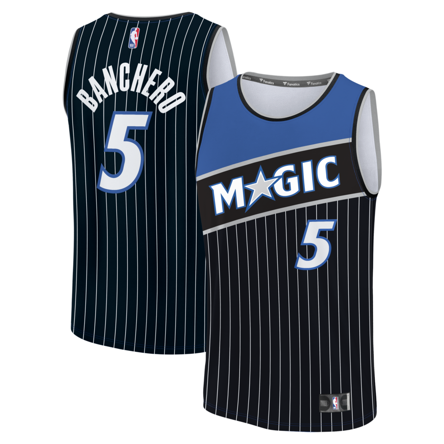 Youth Orlando Magic Paolo Banchero Fanatics Black Fast Break Jersey - Statement Edition - Ujersey Shop