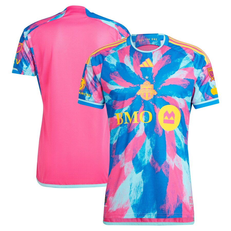Men's Toronto FC  adidas Pink 2023 The Energy Kit Authentic Patch Jersey - Ujersey Shop
