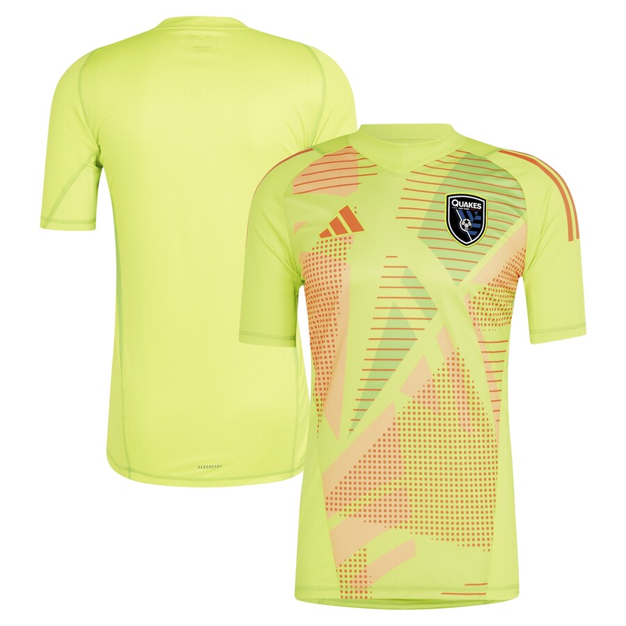 Men's San Jose Earthquakes adidas Yellow 2024 Goalkeeper Jersey - Ujersey Shop