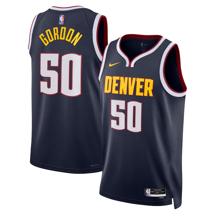 Unisex Denver Nuggets Aaron Gordon Nike Navy Swingman Replica Jersey - Icon Edition - Ujersey Shop