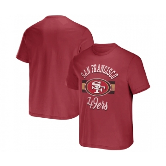 Men's San Francisco 49ers Scarlet x Darius Rucker Collection Stripe T-Shirt - Ujersey Shop