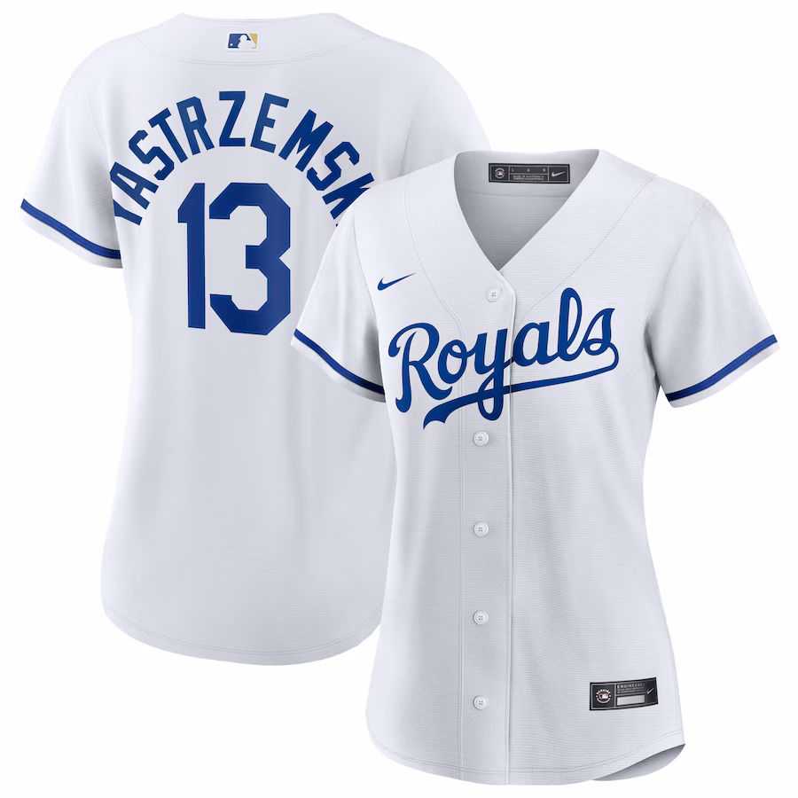 Women's Kansas City Royals Mike Yastrzemski Nike White Home Replica Jersey - Ujersey Shop