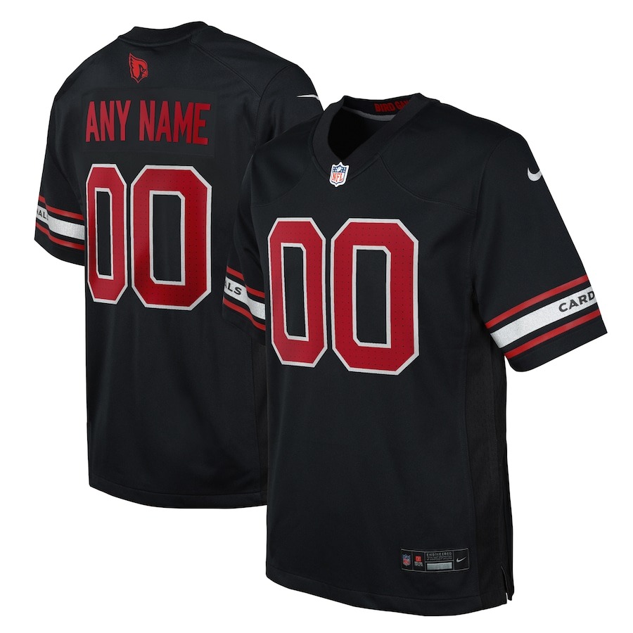 Youth Arizona Cardinals Nike Black Alternate Custom Game Jersey - Ujersey Shop