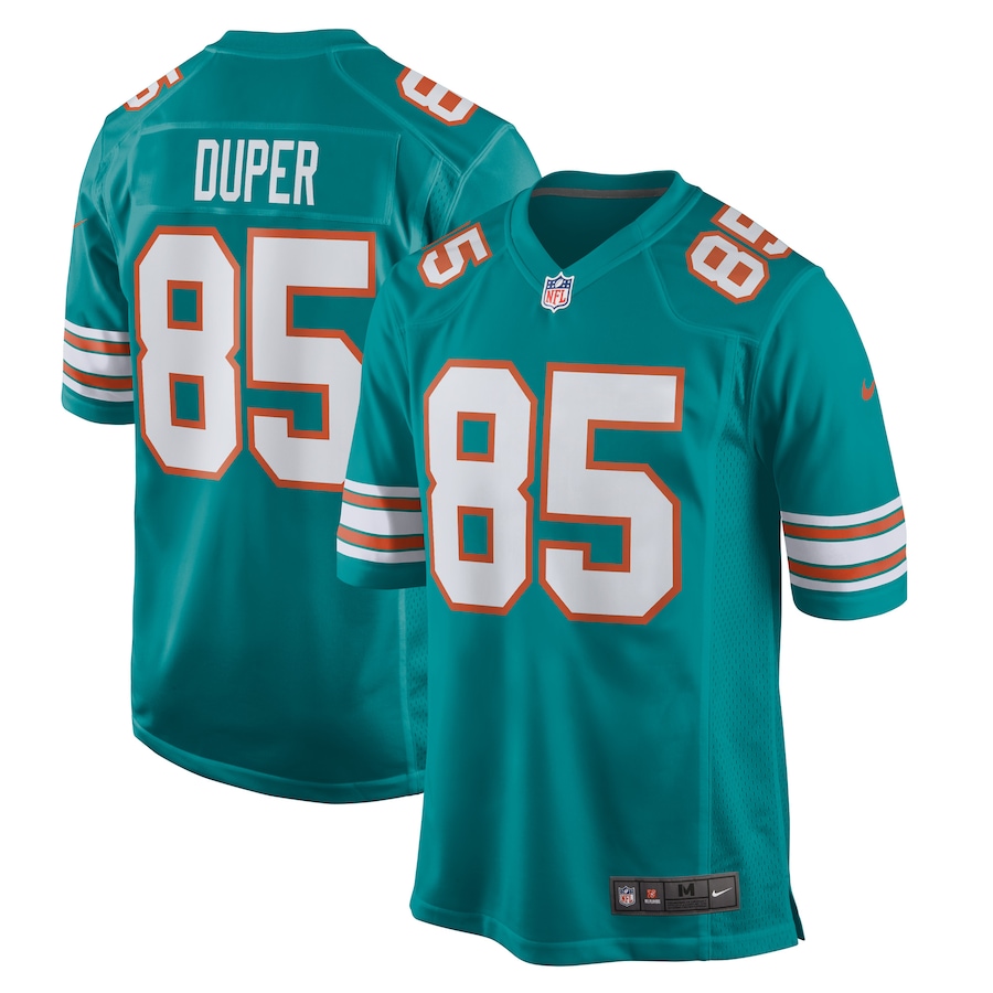Men's Miami Dolphins Mark Duper Nike Aqua Retired Player Jersey - Ujersey Shop