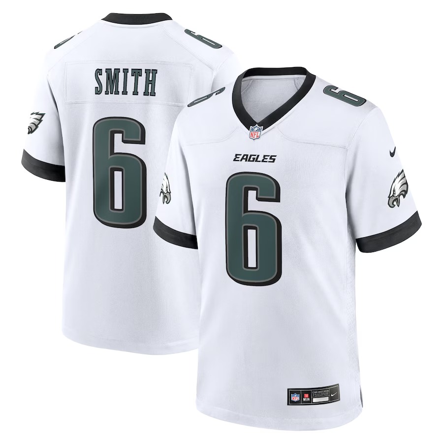 Men's Philadelphia Eagles DeVonta Smith Nike White White Game Jersey - Ujersey Shop