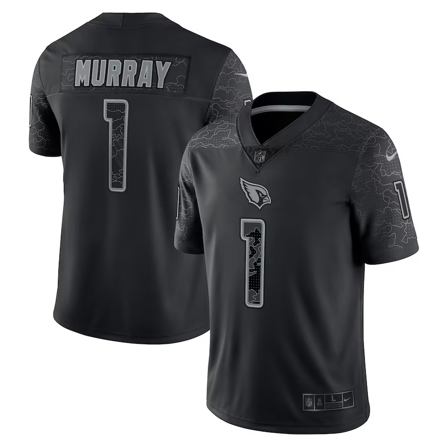 Men's Arizona Cardinals Kyler Murray Nike Black RFLCTV Limited Jersey - Ujersey Shop