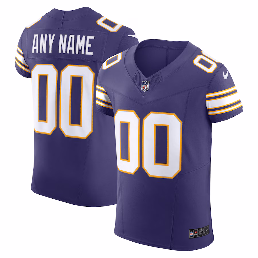 Men's Minnesota Vikings Nike Purple Vapor F.U.S.E. Elite Custom Jersey - Ujersey Shop