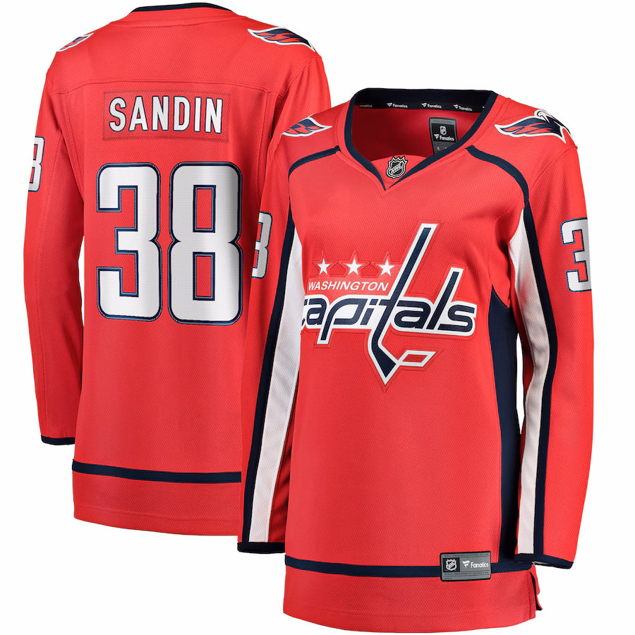 Women's Washington Capitals Rasmus Sandin Fanatics Red Home Breakaway Jersey - Ujersey Shop