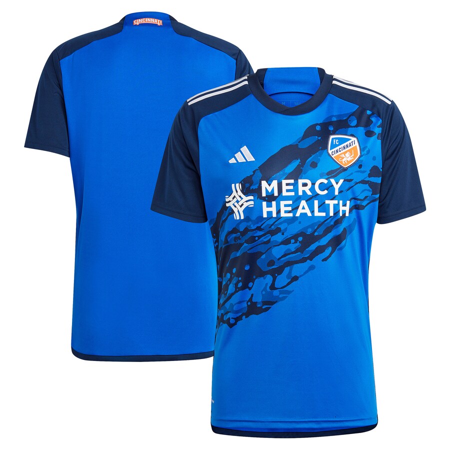Men's FC Cincinnati adidas Blue 2023 River Kit Replica Jersey - Ujersey Shop