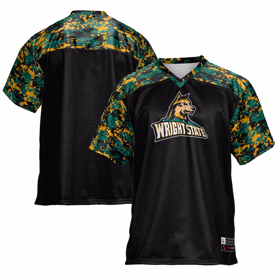 Men's GameDay Greats Black Wright State Raiders Football Jersey - Ujersey Shop
