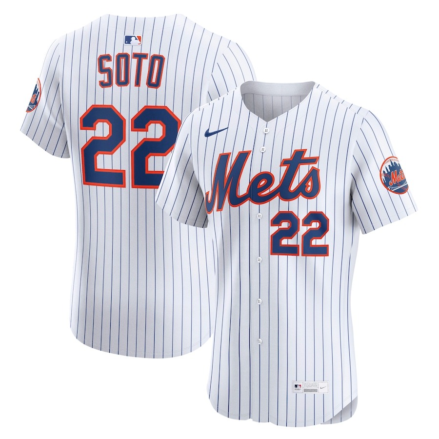 Men's New York Mets Juan Soto Nike White Home Elite Jersey - Ujersey Shop