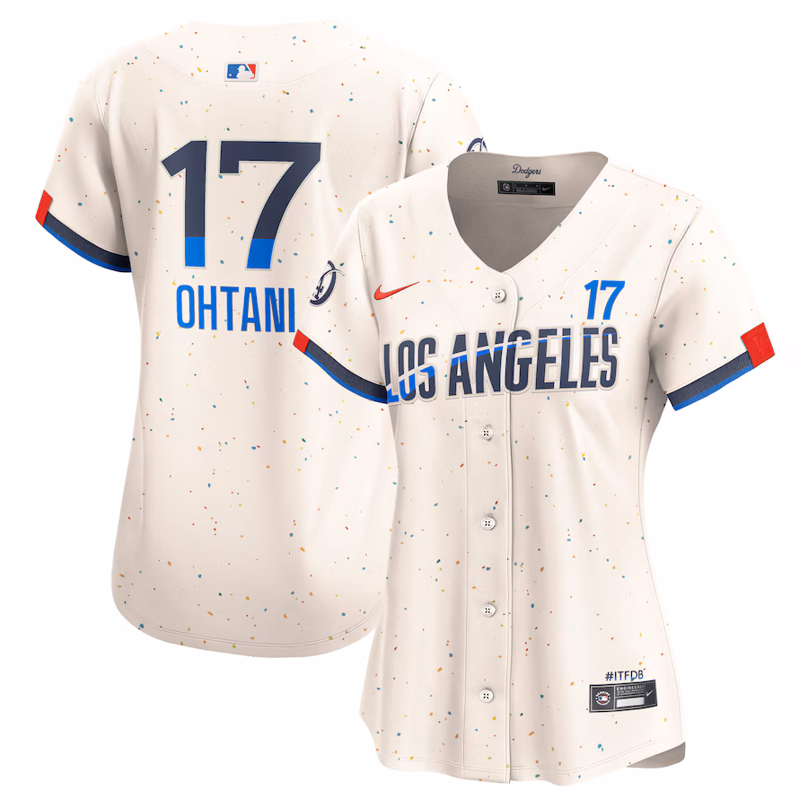 Women's Los Angeles Dodgers Shohei Ohtani Nike Cream City Connect Limited Player Jersey - Ujersey Shop