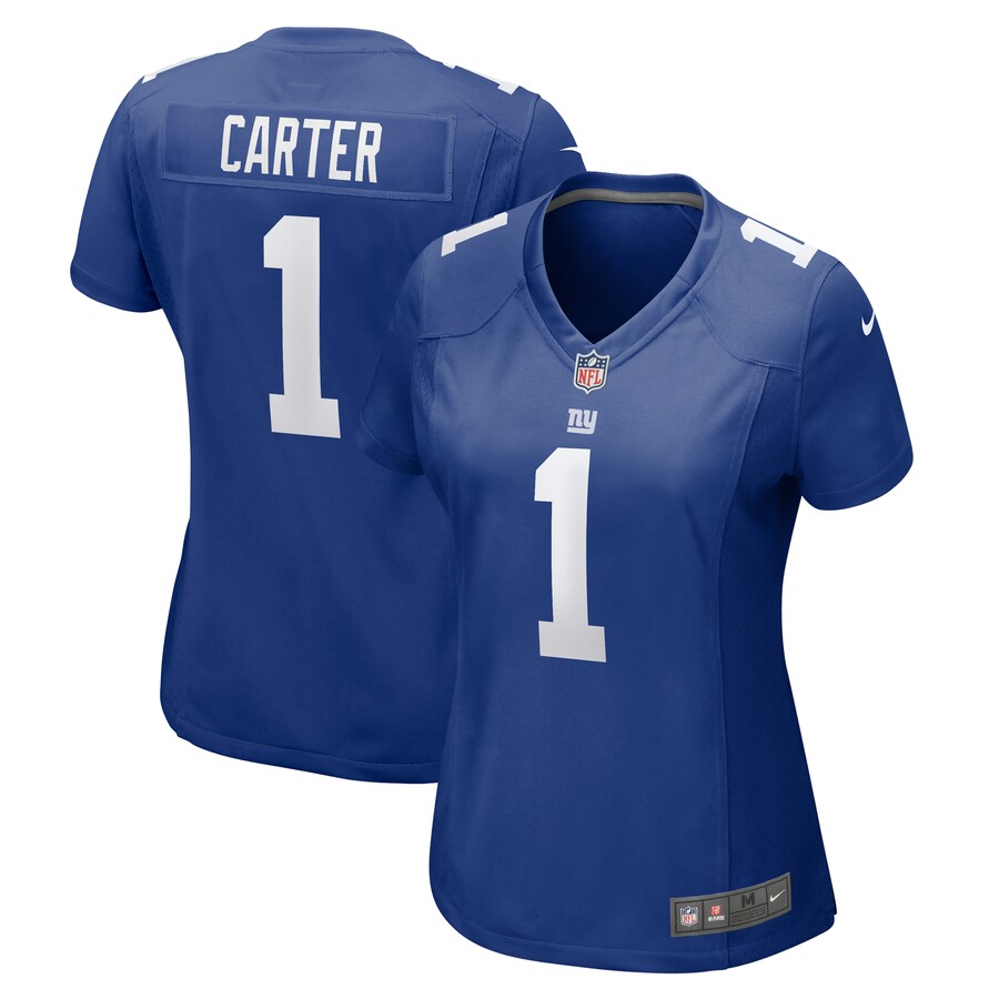 Women's New York Giants Abdul Carter Nike Royal First Round Pick Game Jersey - Ujersey Shop