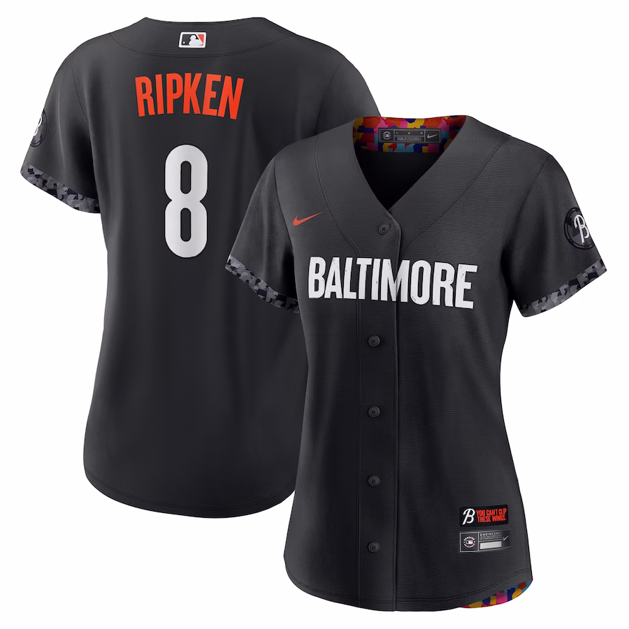 Women's Baltimore Orioles Cal Ripken Jr. Nike Black City Connect Replica Player Jersey - Ujersey Shop