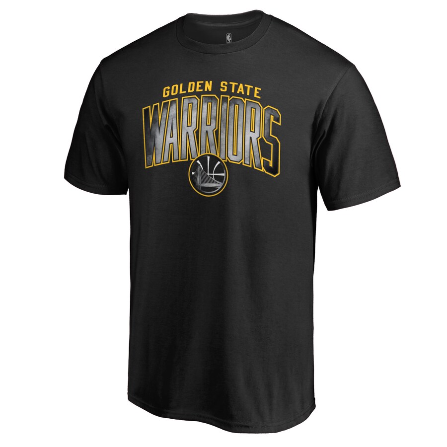 Men's Golden State Warriors Black Arch Smoke T-Shirt - Ujersey Shop