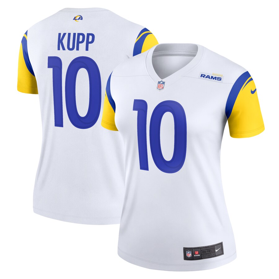 Women's Los Angeles Rams Cooper Kupp Nike White Alternate Legend Player Performance Top - Ujersey Shop