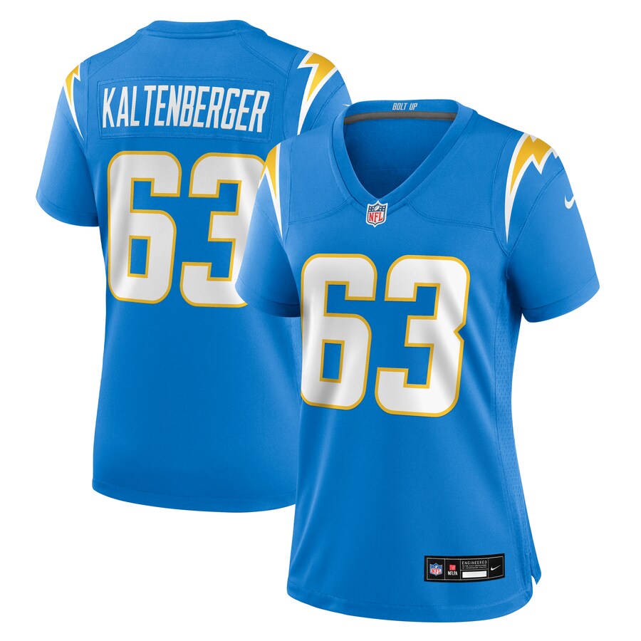 Women's Los Angeles Chargers Josh Kaltenberger Nike Powder Blue Team Game Jersey - Ujersey Shop