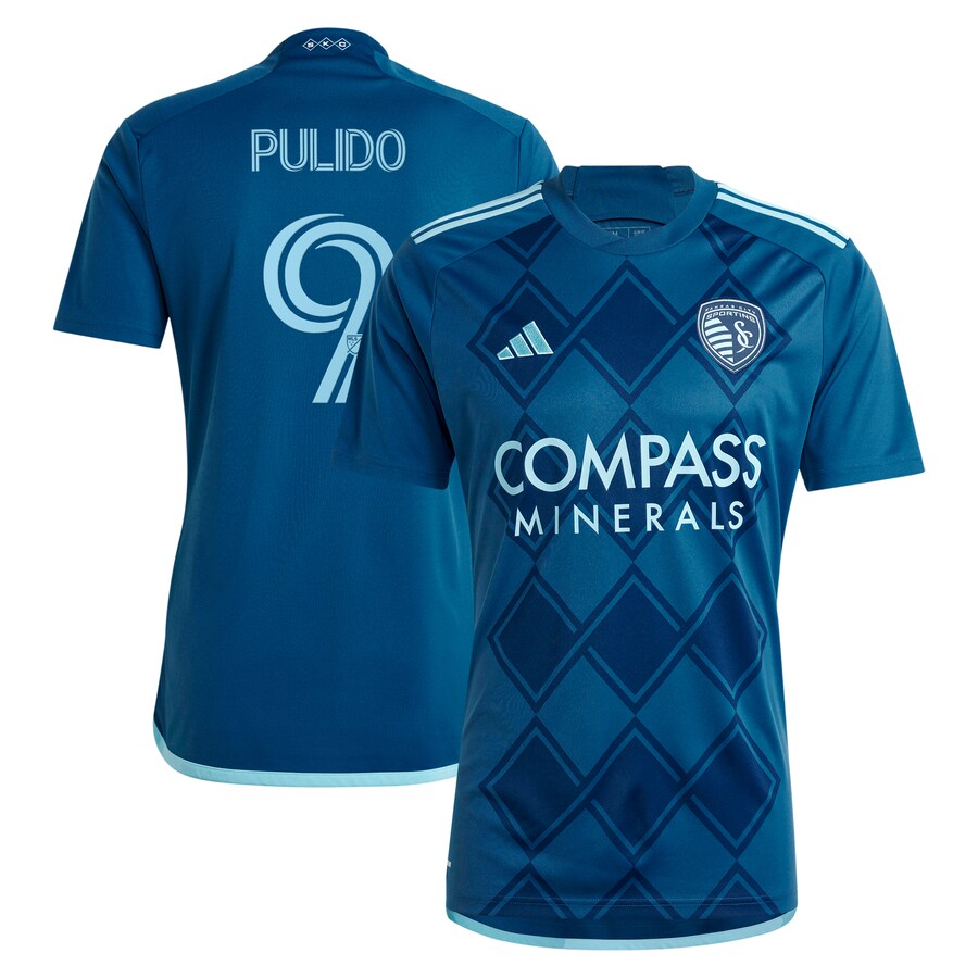 Men's Sporting Kansas City Alan Pulido adidas Navy 2024 Diamonds Our Forever Replica Player Jersey - Ujersey Shop