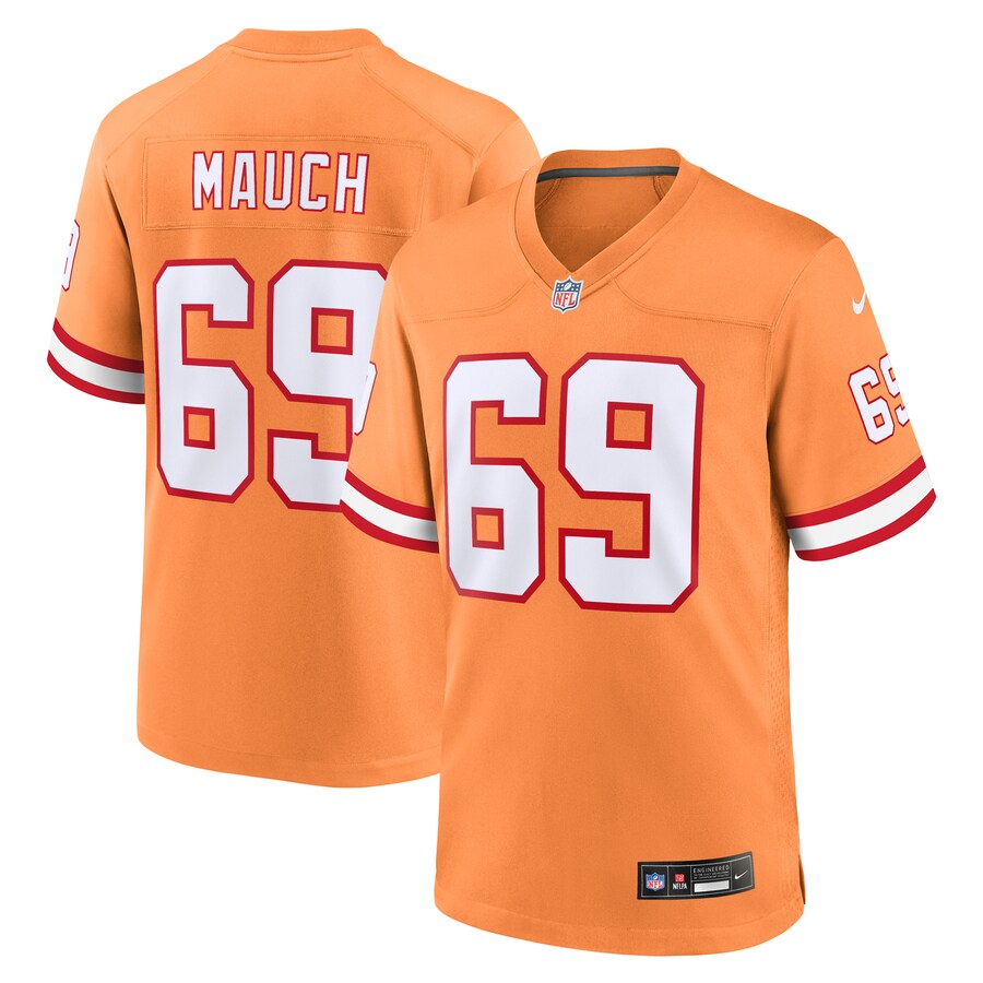 Men's Tampa Bay Buccaneers Cody Mauch Nike Orange Alternate Game Jersey - Ujersey Shop