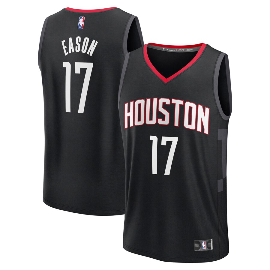 Men's Houston Rockets Tari Eason Fanatics Black Fast Break Replica Player Jersey - Statement Edition - Ujersey Shop